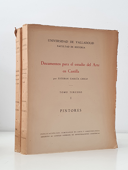 Libro: Documentos para la Historia del Arte en Castilla. Tomo Tercero, I y II. Pintura | Autor: | Libros Bosch