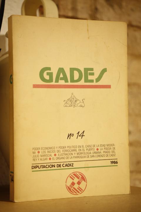 Libro: GADES No. 14. Revista. Índice en fotografías. | Autor: | Libros Bosch