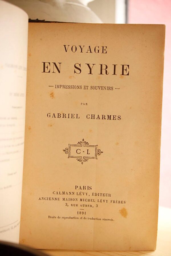 Libro: Voyage en Syrie. Impressions et souvenirs. | Autor: | Libros Bosch
