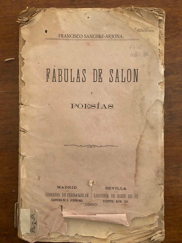 Libro: Fábulas de Salón. Poesias. | Autor: | Libros Bosch
