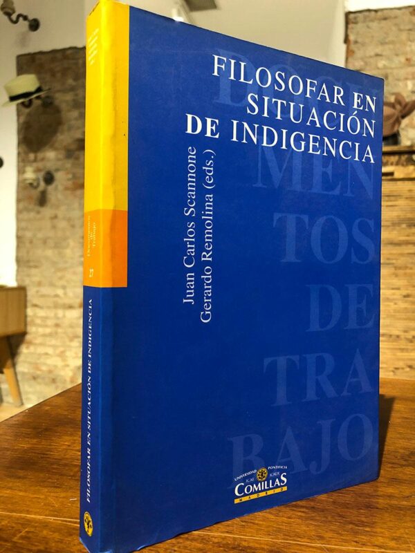 Libro: Filosofar en situación de indigencia. | Autor: | Libros Bosch