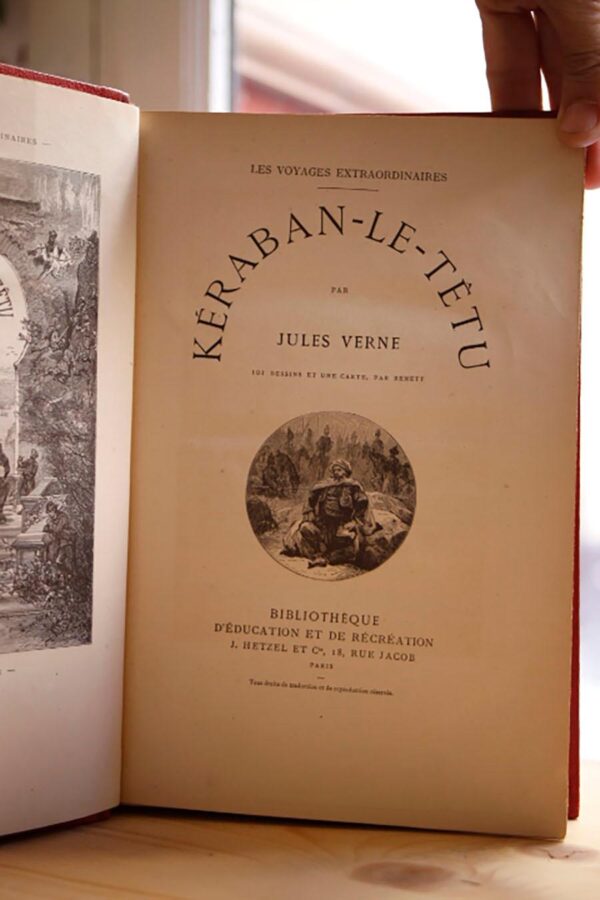 Libro: KÉRABAN LE TÉTU. Les Voyages Extraordinaires. 101 dessins et une carte par Benett. | Autor: | Libros Bosch