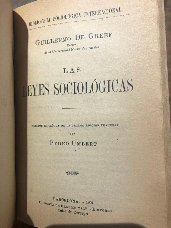 Libro: La evolucion humana individual y social. Hechos e ideas. Version española S. Valenti Camp. [JUNTO CON:] Teoría de las Fuerzas Socialespor Simon N. PATTEN. [JUNTO CON:] Las leyes sociológicas por Guillermo de GREEF. | Autor: | Libros Bosch