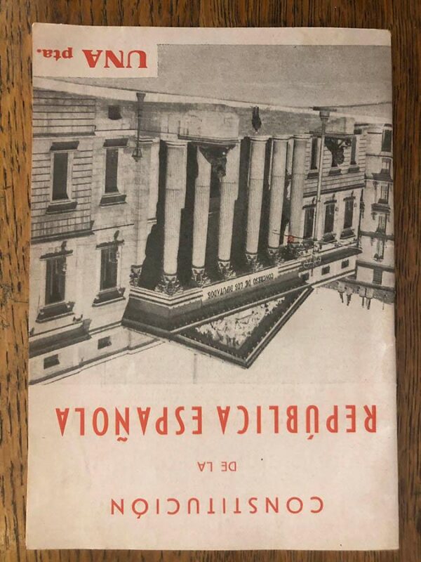 Libro: Constitución de la Republica Española. | Autor: | Libros Bosch