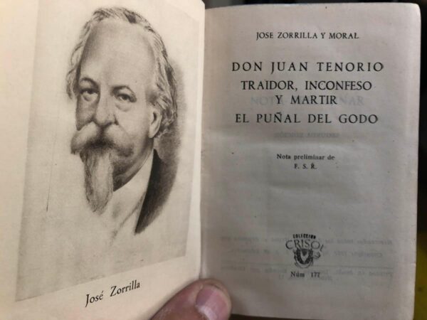 Libro: Don Juan Tenorio.- Traidor, inconfeso y mártir.- El puñal del godo. Col. Crisol, núm, 177. | Autor: | Libros Bosch