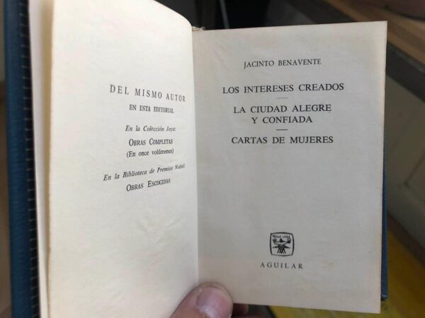 Libro: Los Intereses Creados y La Ciudad Alegre. Cartas de Mujeres. Colección Crisol Núm. 22. | Autor: | Libros Bosch