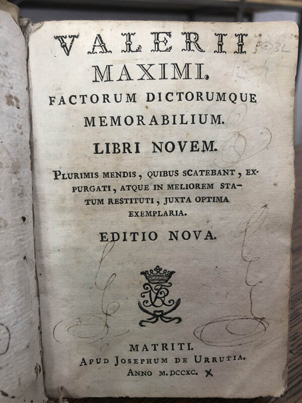 Libro: Factorum dictorumque memorabilium. Libri novem. Plurimis mendis, quibus scatebant, expurgati, atque in meliorem statum restituti, juxta optima exemplaria. | Autor: | Libros Bosch