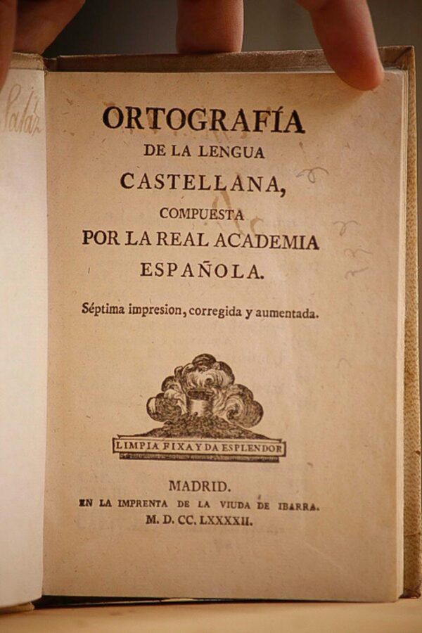 Libro: Ortografía de la lengua castellana, compuesta por la Real Academia Española. | Autor: | Libros Bosch