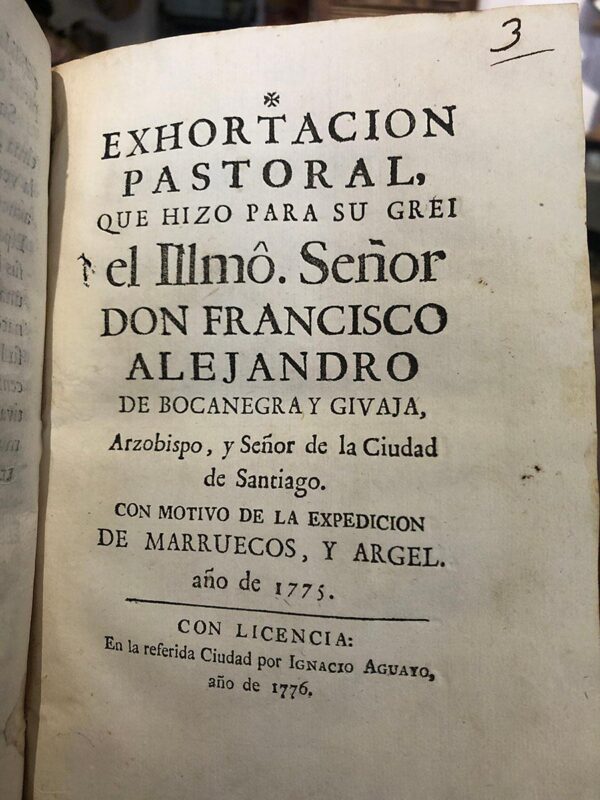Libro: VOLUMEN FACTICIO, en que se encuentran encuadernados 17 opúsculos de sermones, oraciones panegíricas y cartas pastorales...- Pies de imprenta andaluces poco habituales como Cádiz, Granada, Sevilla, Córdoba, aunque también se encuentran otros como Logroño o Santiago. | Autor: | Libros Bosch