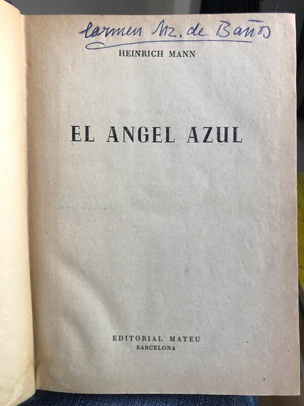 Libro: El angel azul. | Autor: | Libros Bosch
