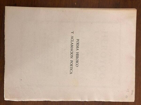 Libro: Poema heroyco (heroico) y aclamación poética que a las alegres demonstraciones, y celebradas fiestas de la reducción, y entrego de la Ciudad de Barcelona, a las Catholicas Armas del mayor Monarcha del orbe, el Rey Don Felipe Quarto... hizo la Muy Noble y Muy Leal Ciudad de Sevilla. Copia facsímil del de 1652. | Autor: | Libros Bosch