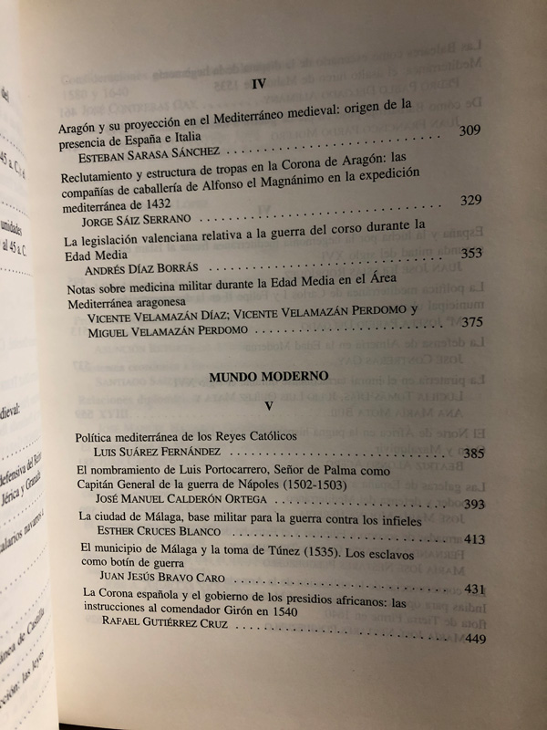 Libro: El Mediterráneo: hechos de relevancia histórico - militar y sus repercusiones en España. V Jornadas Nacionales de Historia Militar. | Autor: | Libros Bosch