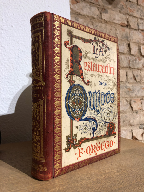 Libro: La restauración del Quijote. Estudio comparativo de varias ediciónes y sus respectivas notas con un ejemplar de la de 1605, impresa por Juan de la Cuesta. | Autor: | Libros Bosch