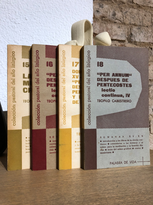 Libro: PER ANNUM. 15, 16, 17 y 18. `La muerte Cristiana´ `Después de Pentecostés Lectio Continua,3´`Y Exaltación de la Cruz´ `Lectio continua IV´. | Autor: | Libros Bosch