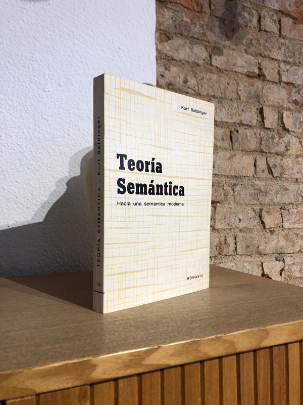 Libro: Teoría semántica. Hacia una semántica moderna. | Autor: | Libros Bosch