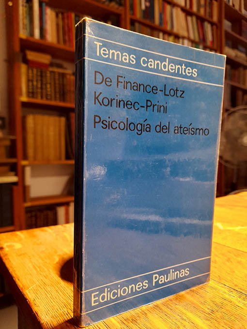 Psicología del ateísmo. | Libros Antiguos | Libros Bosch Libro: Psicología del ateísmo. | Autor: | Libros Bosch