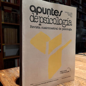 Apuntes de Psicología. Revista cuatrimestral.Volumen 20; Número 1. 2002.