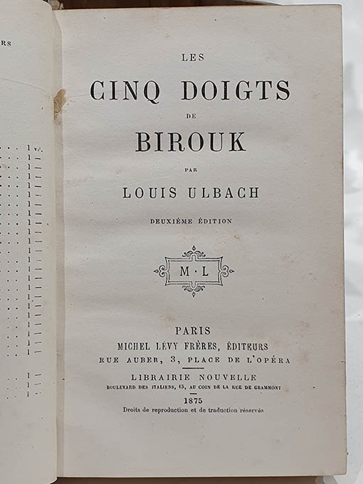 Libro: Les cinq doigts de Birouk. | Autor: | Libros Bosch