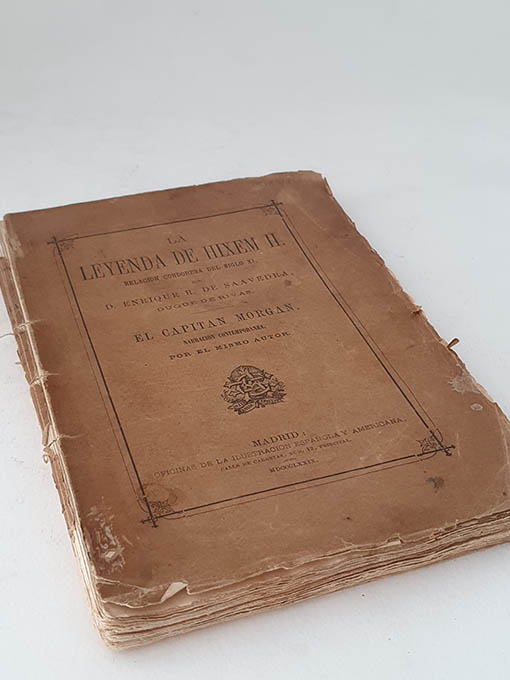 Libro: La leyenda de Hixem II, relación cordobesa del siglo XI.- El capitán Morgan, narración contemporánea. | Autor: | Libros Bosch