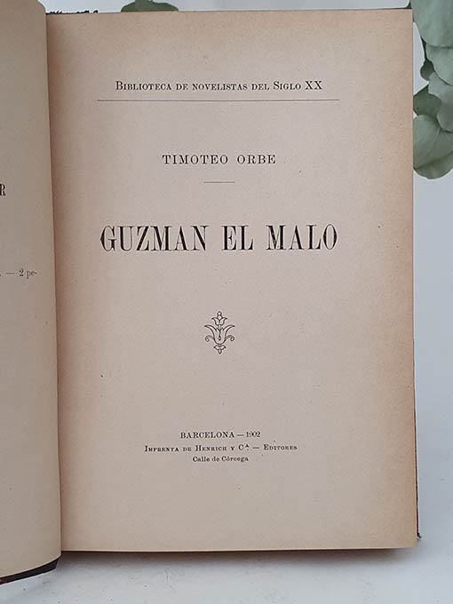 Libro: Guzmán el malo. | Autor: | Libros Bosch
