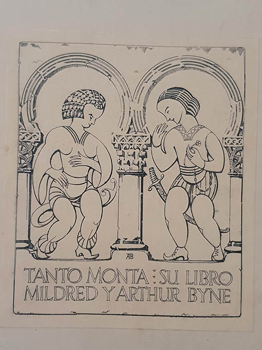 Libro: Decorated Wooden Ceilings in Spain. A Collection of Photographs and Measured Drawings with Descriptive Text. [Techos artesonados españoles, ejemplar que perteneció a Arthur Byne y más tarde fue adquirido por Pedro Muguruza Otaño] | Autor: | Libros Bosch