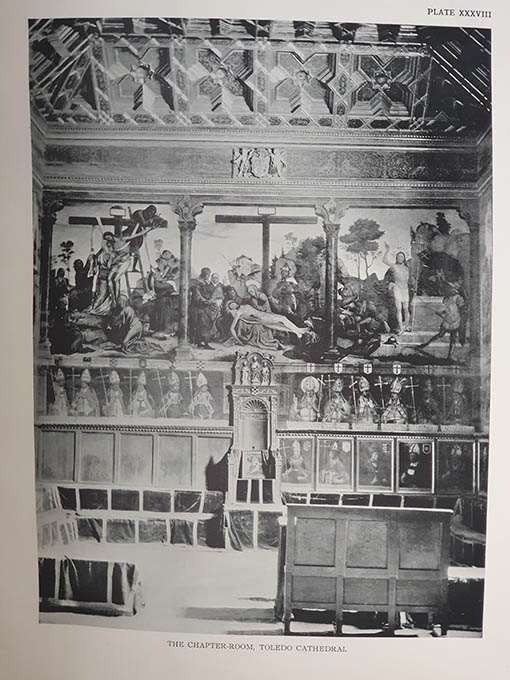 Libro: Decorated Wooden Ceilings in Spain. A Collection of Photographs and Measured Drawings with Descriptive Text. [Techos artesonados españoles, ejemplar que perteneció a Arthur Byne y más tarde fue adquirido por Pedro Muguruza Otaño] | Autor: | Libros Bosch