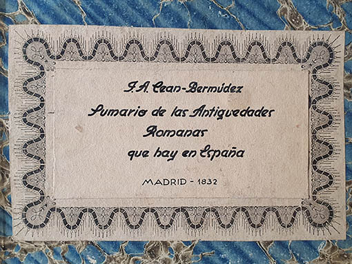 Libro: Sumario de las antigüedades romanas que hay en España, en especial las pertenecientes a las Bellas Artes. | Autor: | Libros Bosch