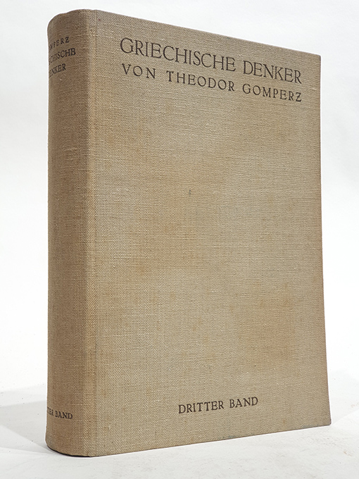 Libro: Griechische Denker. Eine Geschichte der antiken Philosophie. Dritter Band. | Autor: | Libros Bosch
