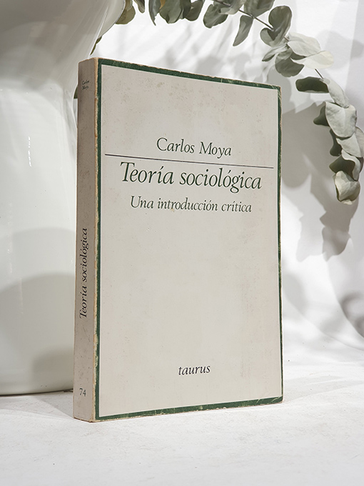 Teoría sociológica. Una introducción crítica. | Libros Antiguos | Libros Bosch Libro: Teoría sociológica. Una introducción crítica. | Autor: | Libros Bosch