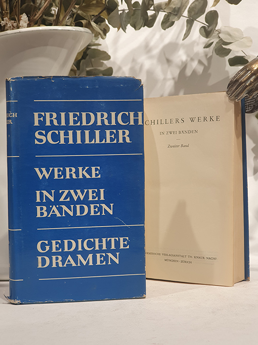 Libro: Werke in zwei bänden. I: Gedichte dramen. II: Dramen prosa. Obras de Schiller en dos tomos. | Autor: | Libros Bosch