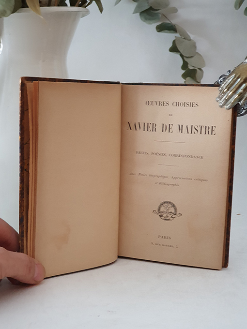 Libro: Oeuvres choisies de Xavier de Maistre - Recits, Poésies, correspondance. Aved notice biographique, Appréciations critiques et Bibliographie. | Autor: | Libros Bosch