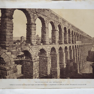 [Cromolitografía] Acueducto de Segovia.
