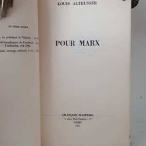 Pour Marx.