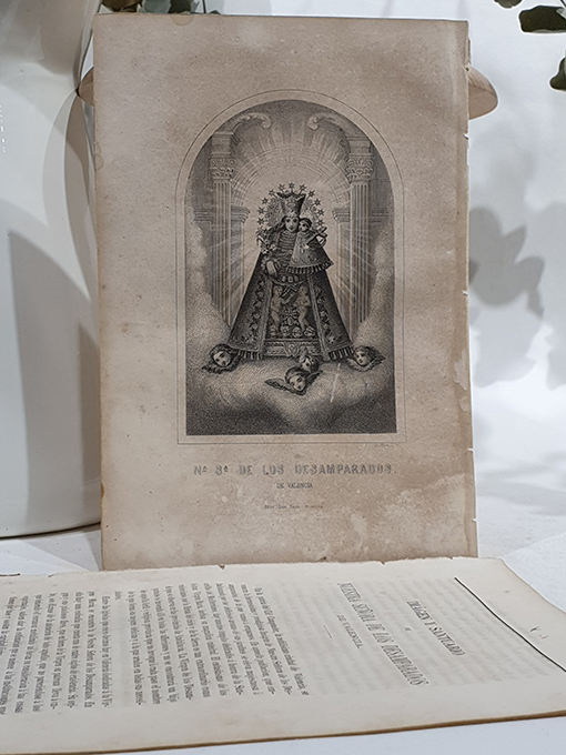 Libro: [GRABADO] Nuestra Señora de los Desamparados de Valencia. Finales s. XIX. | Autor: | Libros Bosch