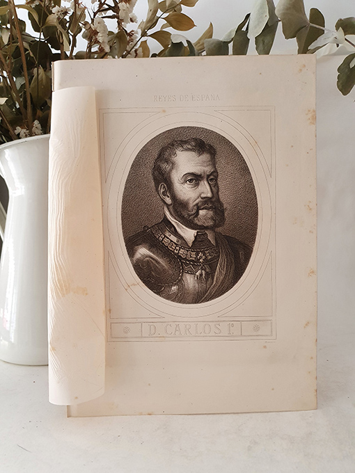 Libro: [Grabado al acero] Retrato de Don Carlos I. | Autor: | Libros Bosch