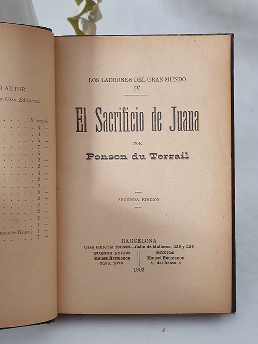 Libro: Los ladrones del Gran Mundo IV. El sacrificio de Juana. | Autor: | Libros Bosch