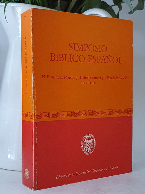 Libro: Simposio Bíblico Español. (Salamanca, 1982). | Autor: | Libros Bosch