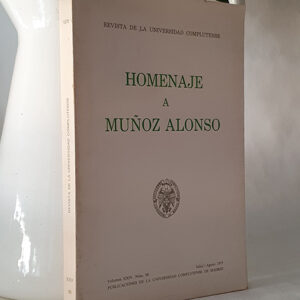 Homenaje a Muñoz Alonso.