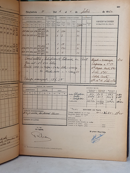 Libro: ASTENE II. Cuaderno de máquinas / motores para barcos a vapor. Año de 1960. Siendo Segundo Maquinista Naval D. Manuel Bellido Pinto. | Autor: | Libros Bosch