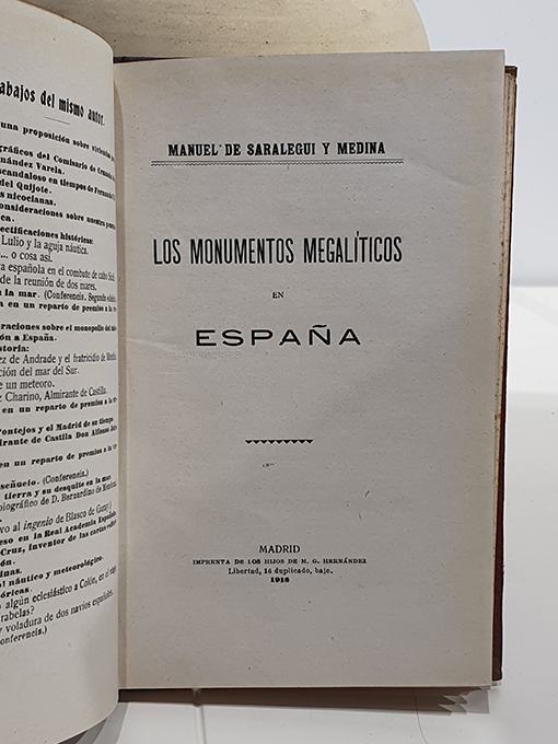 Libro: El idioma como señuelo. Cuartillas leídas el día 8 de abril de 1911 en el Centro Cultural Hispano-Americano. [JUNTO CON: Los monumentos megalíticos en España] | Autor: | Libros Bosch
