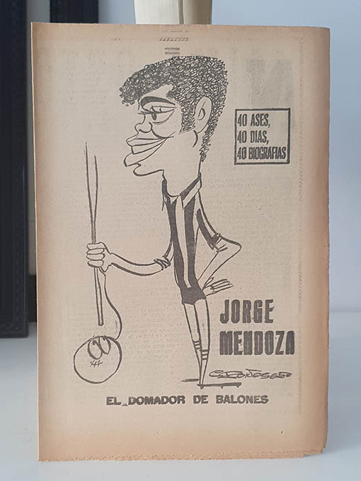 Libro: JORGE MENDOZA. EL DOMADOR DE BALONES. 40 DÍAS, 40 ASES, 40 BIOGRAFÍAS. | Autor: | Libros Bosch