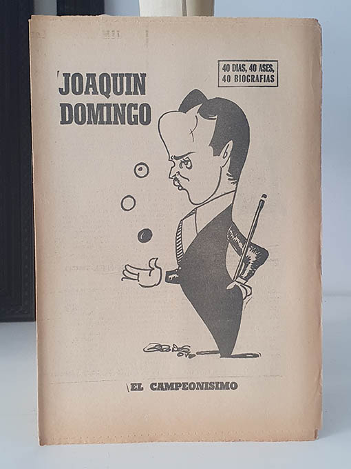 Libro: JOAQUÍN DOMINGO. EL CAMPEONÍSIMO. 40 DÍAS, 40 ASES, 40 BIOGRAFÍAS. | Autor: | Libros Bosch