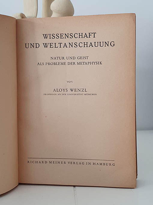 Libro: Wissenschaft und Weltanschauung. Natur und Geist als Probleme der Metaphysik. | Autor: | Libros Bosch