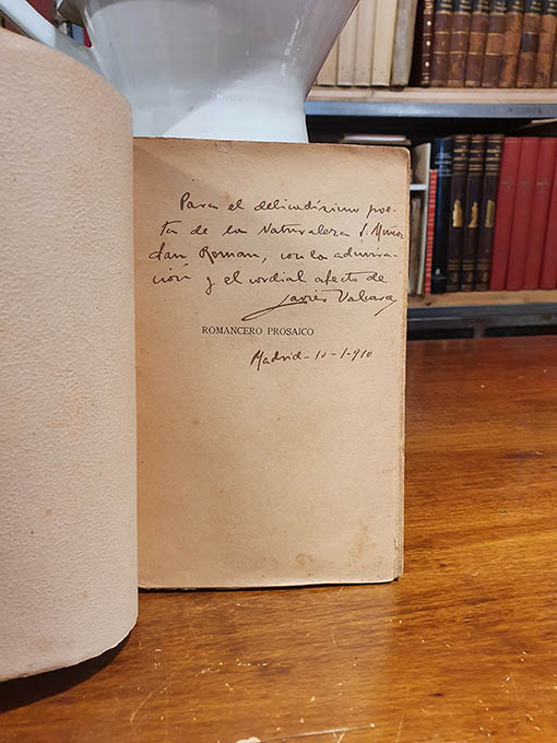 Libro: Romancero prosaico. Con sonetos dedicados al autor por los poetas de este tiempo Rubén Dario, Francisco Villaespesa, Emilio Carrere y Manuel Machado. | Autor: | Libros Bosch