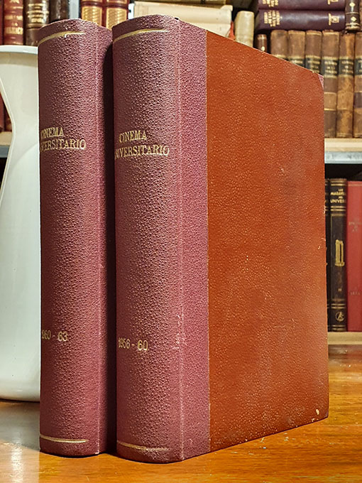 Libro: CINEMA UNIVERSITARIO.- Revista del cine club del S.E.U. de Salamanca. Números 4 a 12 y del 13 al 19. 2 tomos, . En total 16 vols. Colaboran... | Autor: | Libros Bosch