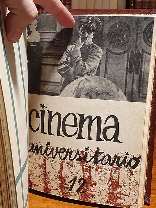 Libro: CINEMA UNIVERSITARIO.- Revista del cine club del S.E.U. de Salamanca. Números 4 a 12 y del 13 al 19. 2 tomos, . En total 16 vols. Colaboran... | Autor: | Libros Bosch