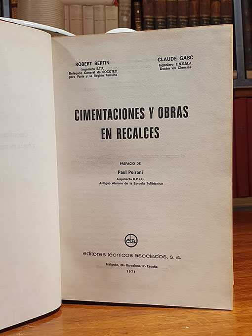 Libro: Cimentaciones y obras en recalces | Autor: | Libros Bosch