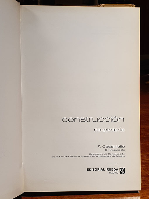 Libro: Construcción. Carpintería. | Autor: | Libros Bosch