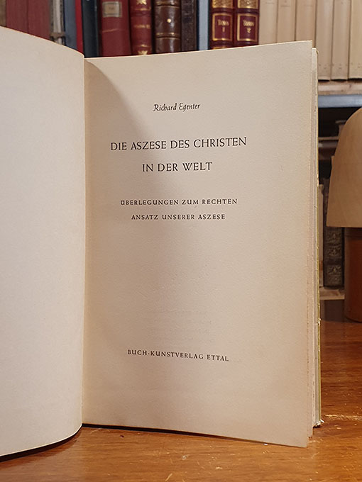 Libro: Die Aszese des Christen in der Welt. Überlegungen zum Rechten Ansatz unserer Aszese. | Autor: | Libros Bosch