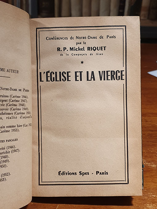 Libro: L´Église et la Vierge. [Bonita y decorativa encuadernación holandesa de época] | Autor: | Libros Bosch